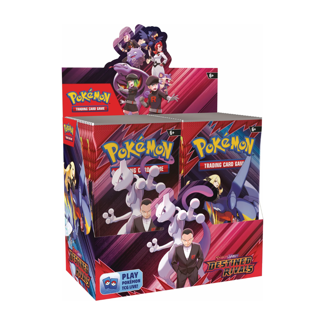 Pokemon Destined Rivals Booster Box (Ingen folie - perfekt til åbning)