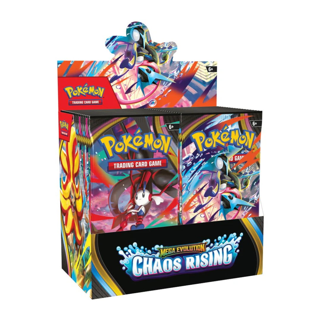 Pokemon Chaos Rising Booster Box (30 pakker tilbage - ingen folie)